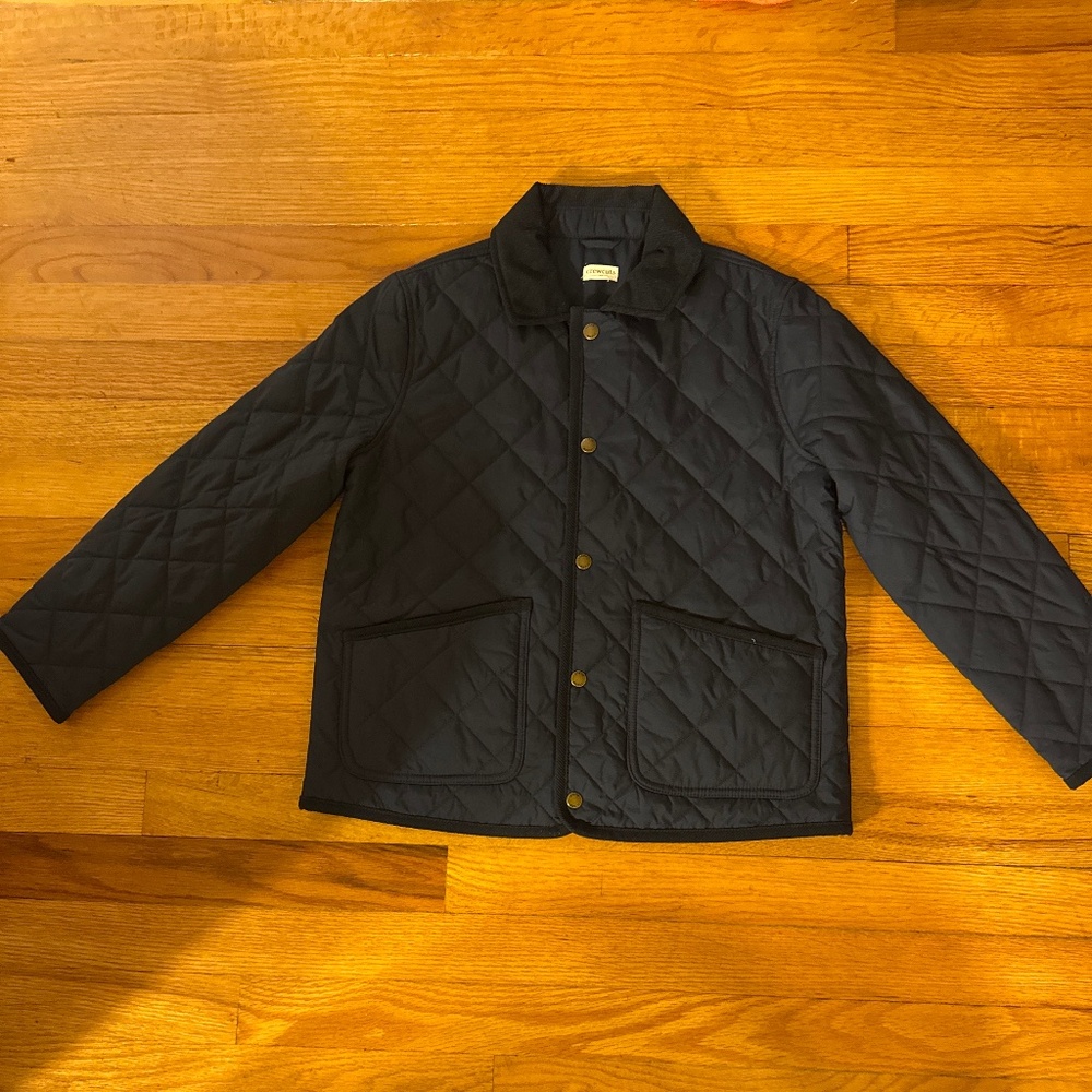 J. Crew Factory Navy Quilted Kids Jacket